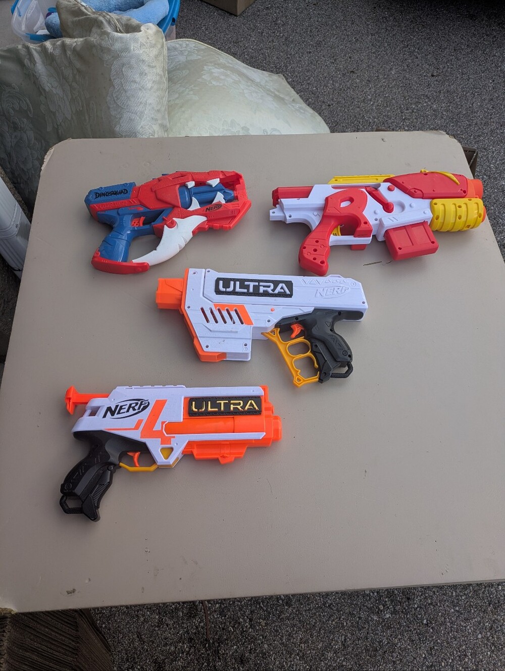 Nerf ultra Dino squad toy gun foam no bullet lot bundle